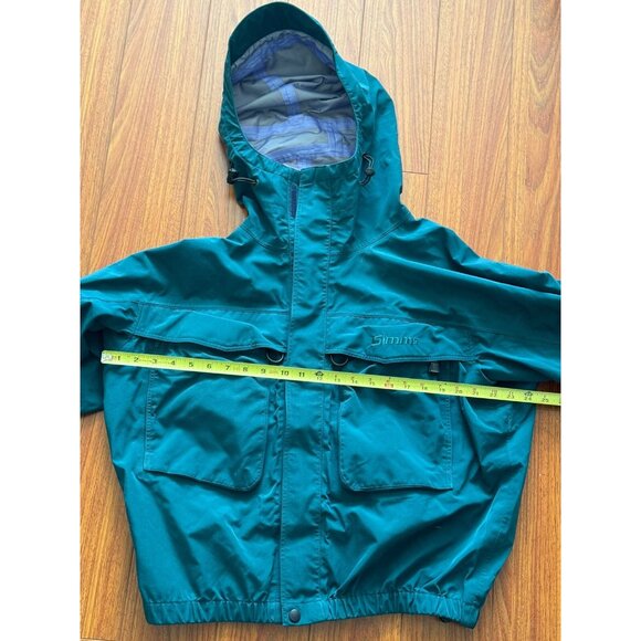 Vintage Simms Goretex Jacket Dry Coat Men’s Small Green Rare - Picture 14 of 16